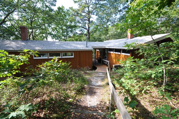 Entrance from car - 'Old' house on the left and 'New' house on the right